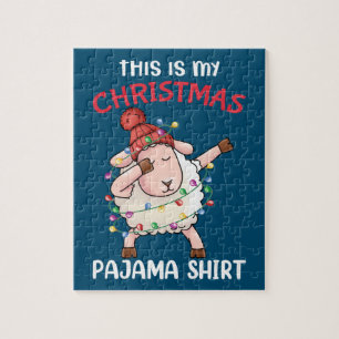 Quebra-cabeça Dabbing Shea Este É Meu Natal Pajama Xmas
