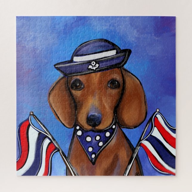 Quebra-cabeça Dachshund (Vertical)