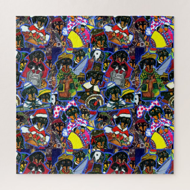 Quebra-cabeça Dachshund Cartoons (Vertical)