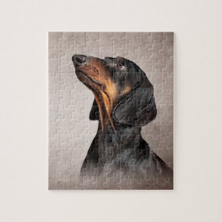 Quebra-cabeça Dachshund da raça do cão do desenho