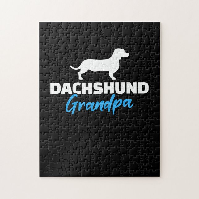 Quebra-cabeça Dachshund Grandpa (Vertical)