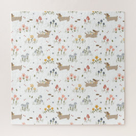 Quebra-cabeça Dachshund Lover Weiner Cão Enchido Cão Cão Selvage