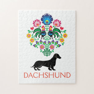 Quebra-cabeça Dachshund - Sinal hexadecimal de boas-vindas, edit