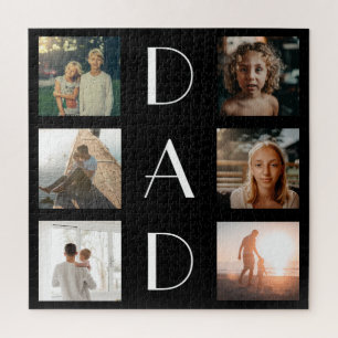 Quebra-cabeça Dad 6 Photo Collage Cute Elegant Father’s Day