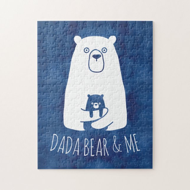 Quebra-cabeça DADA BEAR & ME | Filhos Pais Filha Filho Dada Bear (Vertical)