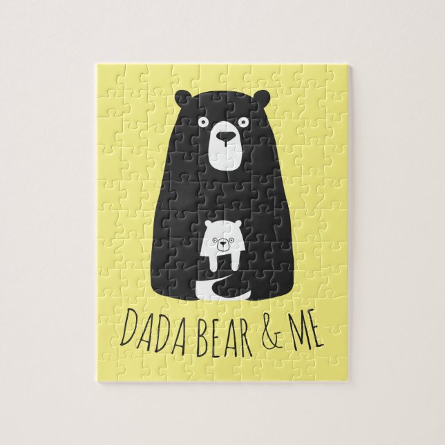Quebra-cabeça DADA BEAR & ME | Filhos Pais Filha Filho Dada Bear (Vertical)