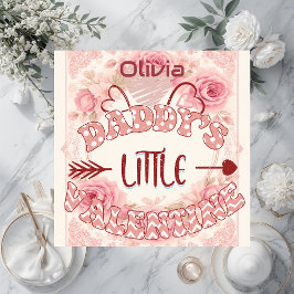 Quebra-cabeça Daddys Little Valentine Soft Blush Pink Rose Ivory