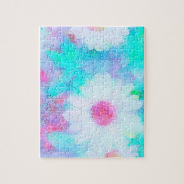 Quebra-cabeça Daisy em pastel cola uma foto fofa (Vertical)