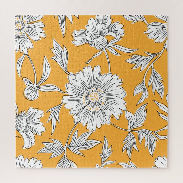 Quebra-cabeça Daisy Head: Linha Floral de Verão. (Vertical)