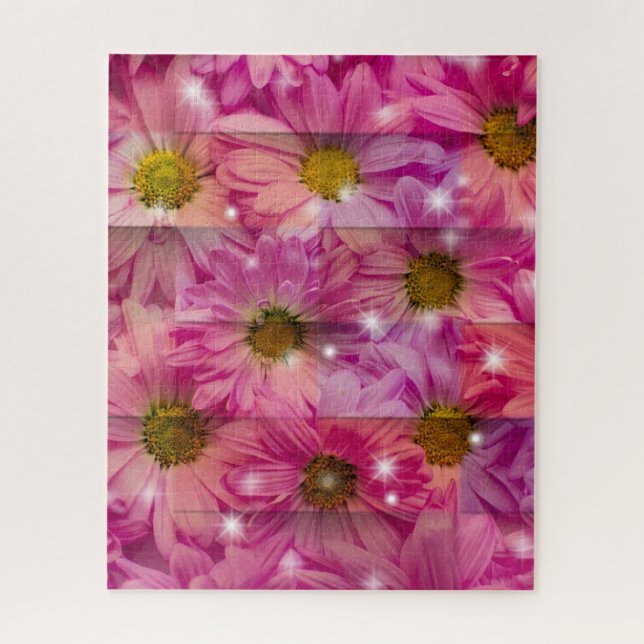 Quebra-cabeça Daisy Weave Rosa (Vertical)