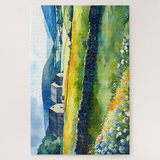 Quebra-cabeça "Dalehaven" Wide Landscape Yorkshire Dales Cena (Vertical)