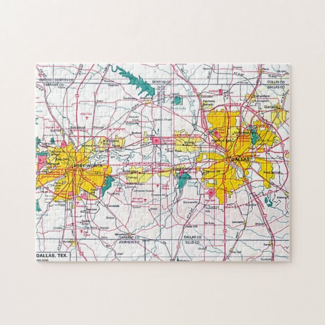 Quebra-cabeça Dallas/Fort Worth (Horizontal)