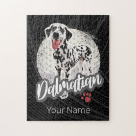 Quebra-cabeça Dalmaciano Com Pata Vintage Design De Cães