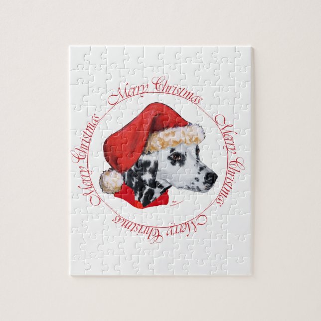Quebra-cabeça Dálmata Feliz Natal (Vertical)