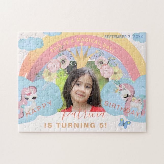 Quebra-cabeça Dama de manutenção de aniversário de uma garota de (Horizontal)