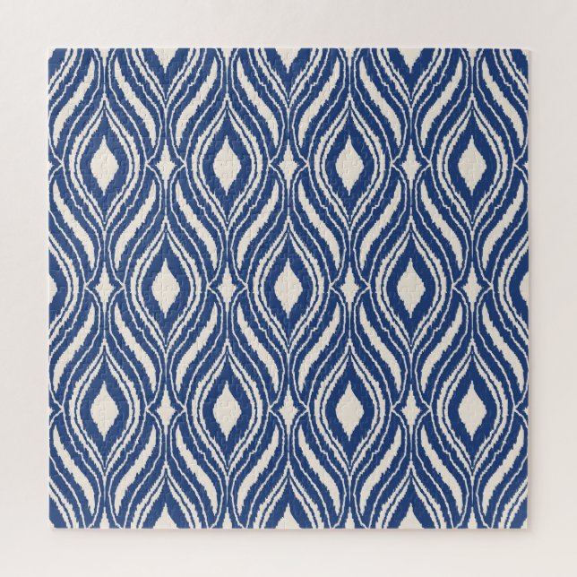 Quebra-cabeça Damask marroquino, padrão abstrato sem problemas. (Vertical)