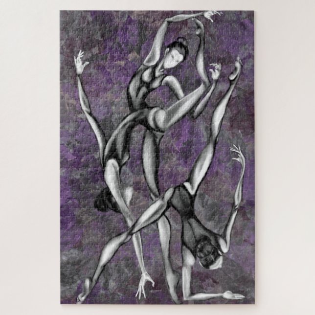 Quebra-cabeça Dança balé - Ballerinas - Pintura de Arte (Vertical)