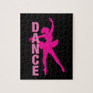 Quebra-cabeça Dança Ballerina Rosa Quente