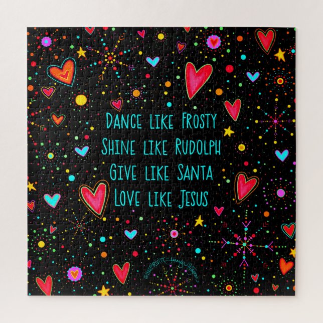 Quebra-cabeça Dança como um Natal moderno e congelante (Vertical)