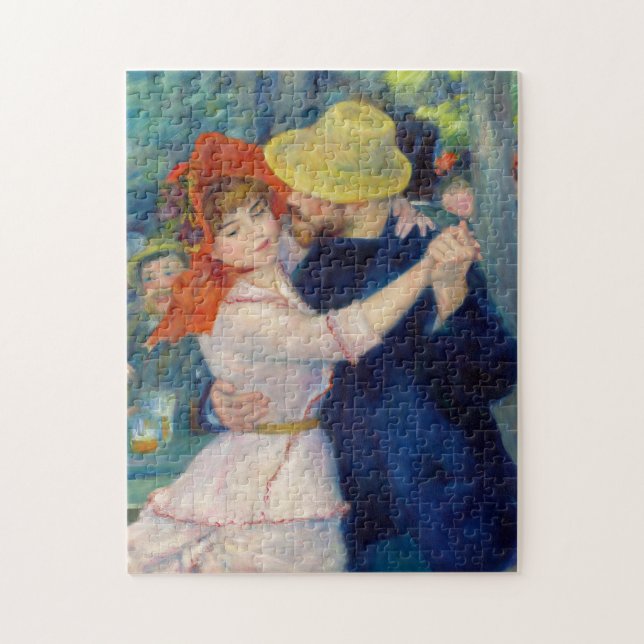 Quebra-cabeça Dança em Bougás, Casal de Pierre-Auguste Renoir (Vertical)