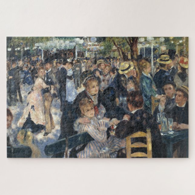 Quebra-cabeça Dança em Le Moulin Galette - Pintura de Renoir (Horizontal)