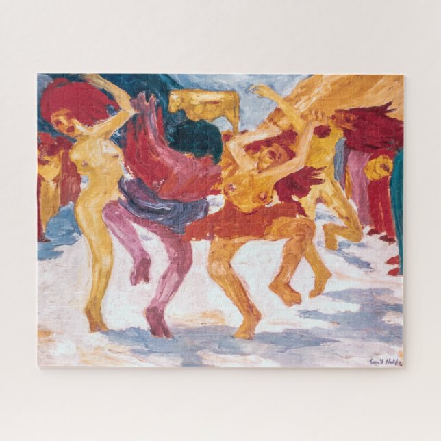 Quebra-cabeça Dança em Torno do Bezerro de Ouro | Emil Nolde | (Horizontal)