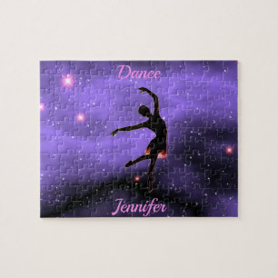 Quebra-cabeça Dança Rosa e Roxo