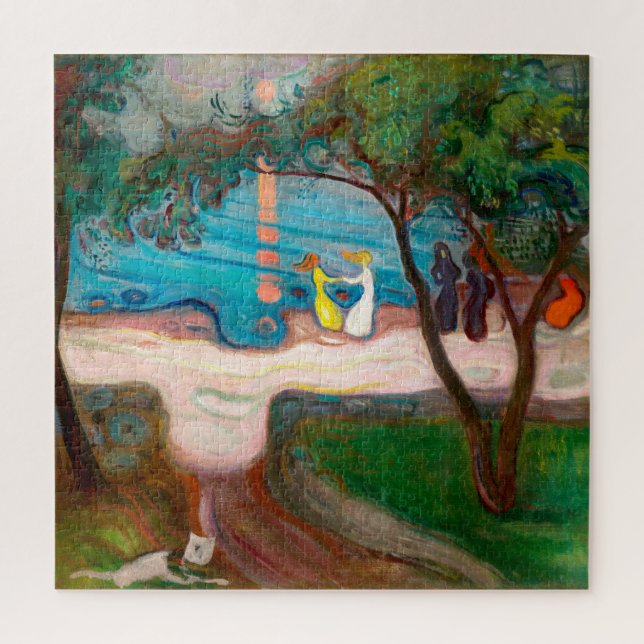Quebra-cabeça Dançando em uma Costa | Edvard Munch | (Vertical)