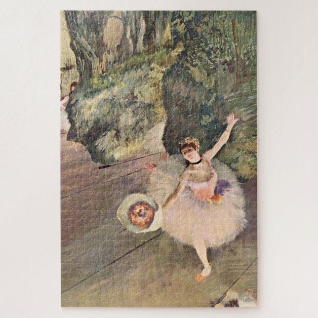 Quebra-cabeça Dançarina / Estrela do Balé - Pintura de Degas (Vertical)