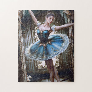 Quebra-cabeça Dançarino balé num Tutu Azul