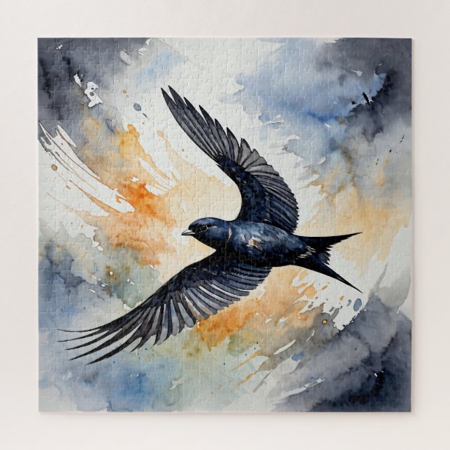 Quebra-cabeça Dançarino do Céu Simbiótico: Graceful Swift BIrd (Vertical)