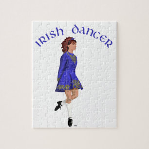 Quebra-cabeça Dançarino Irlandês - Azul