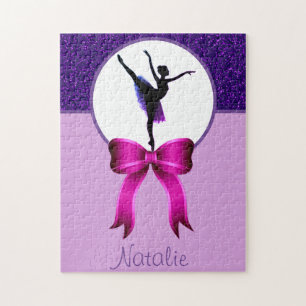 Quebra-cabeça Dance Girls Glitter e Arco Purple Jigsee Quebra-ca