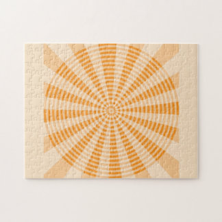Quebra-cabeça Dandelion, Espiral Laranja, Arte Abstrata Boho