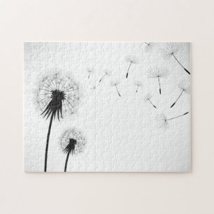 Quebra-cabeça Dandelions em Silhouette