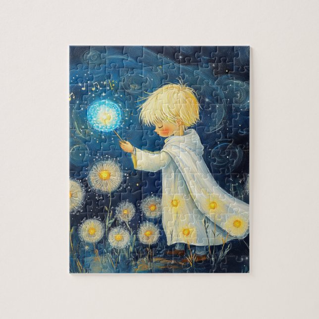 Quebra-cabeça Dandelions embaixo das estrelas (Vertical)