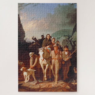 Quebra-cabeça Daniel Boone escoltando colonos