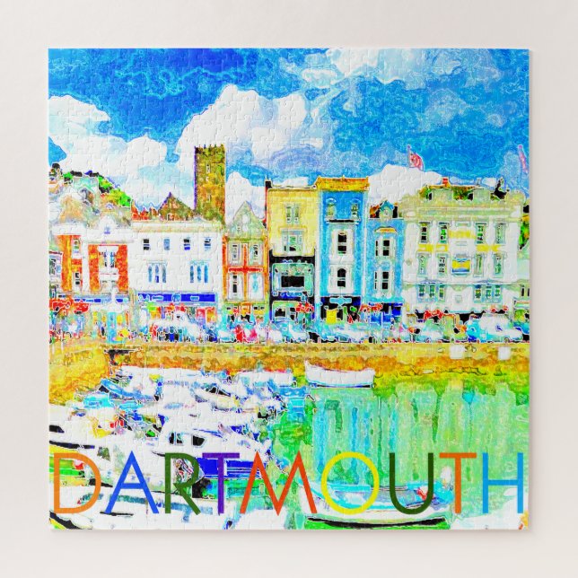 Quebra-cabeça Dartmouth, Devon, Reino Unido (Vertical)