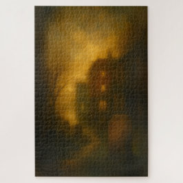 Quebra-cabeça Dartmouth Village Twilight Turner Style Art Puzzle
