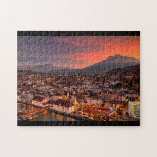 Quebra-cabeça das belas artes de HDR da suiça da