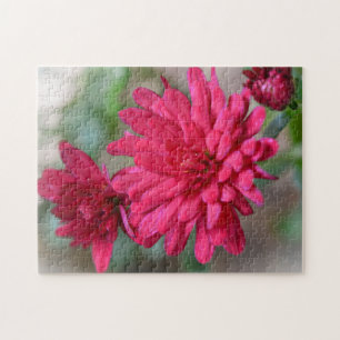 Quebra-cabeça das flores de Mãe rosa magenta bonit