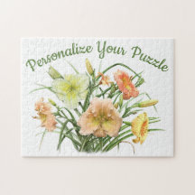Daylily Floral Botânica Personalizada