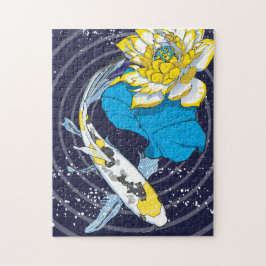 quebra-cabeça de 11x14 Koi e Lotus para Pessoas ce