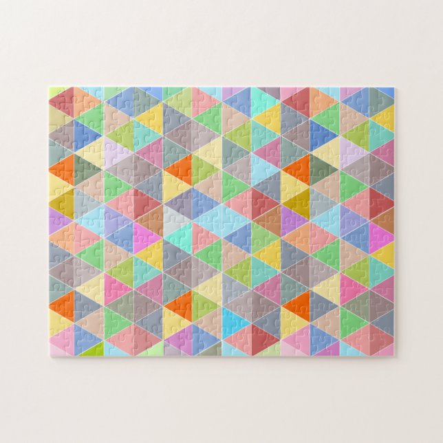 Quebra-cabeça de 252 pc, triângulo geométrico difí (Horizontal)