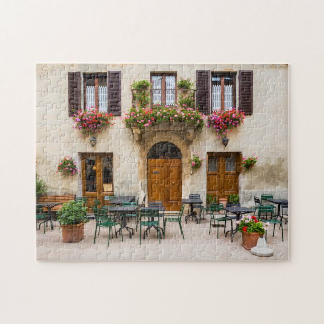 Quebra-cabeça de 252 peças do pátio da Toscana (Horizontal)