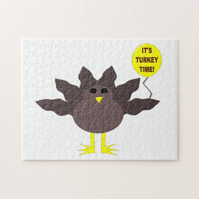 Quebra-cabeça de Ação de Graças da Turquia (Horizontal)