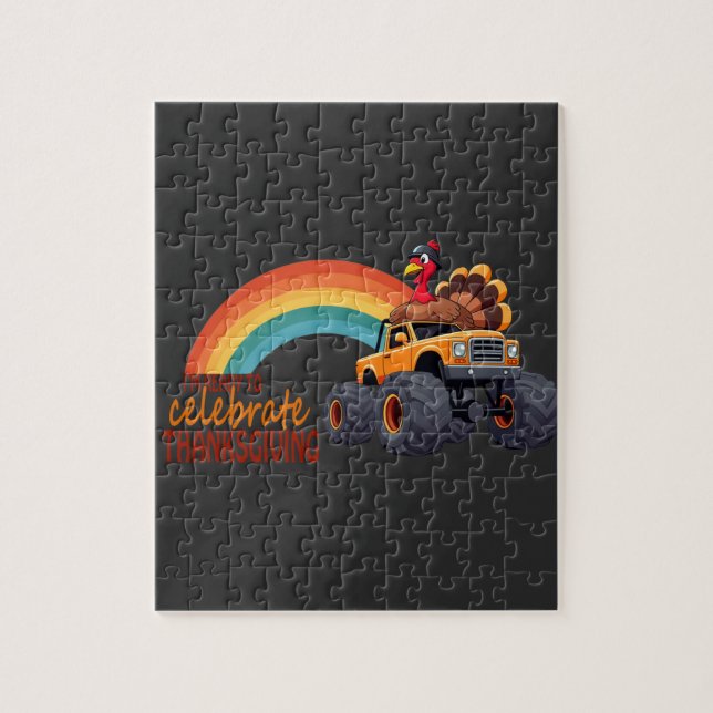 Quebra-cabeça de Ação de Graças do Monstro Turco E (Vertical)