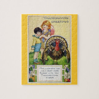 Quebra-cabeça de Ação de Graças Vintage Turquia