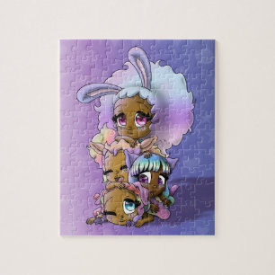 Quebra-cabeça de amizade, 8" x 10", 110 peças