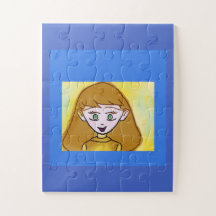 Quebra-cabeça de Anime Bingo Azul